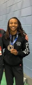 Kimberly Baptiste, sprinter and sports coordinator at Zayed University int the UAE. 