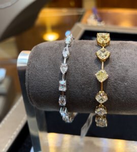 gold-and-silver-tennis-bracelets-with-multi-shapes 