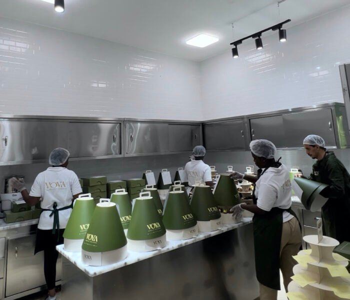 A modern cloud kitchen setup ready for high-volume food delivery