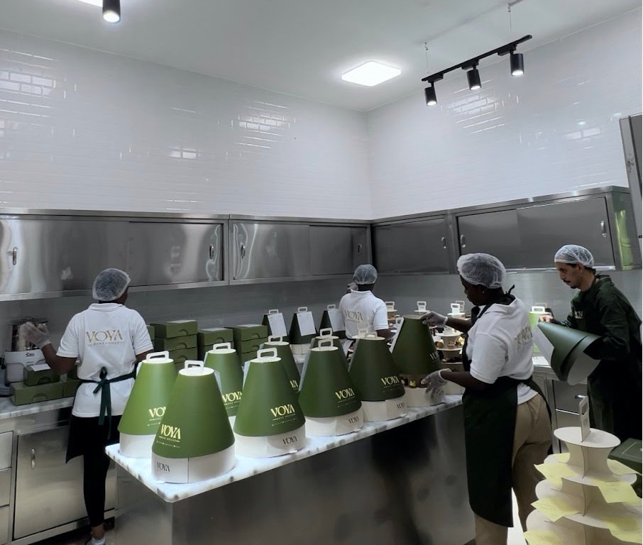 A modern cloud kitchen setup ready for high-volume food delivery