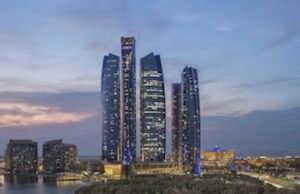 Front view of Conrad Abu Dhabi Etihad Towers 