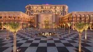 Front View of Emirates Palace a Top Star Hotel in Abu Dhabi