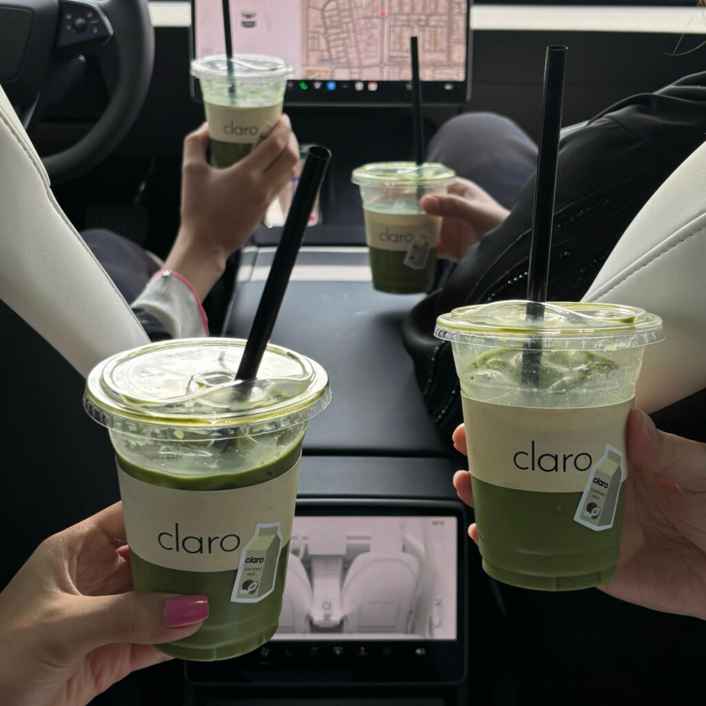claro ice matcha latte