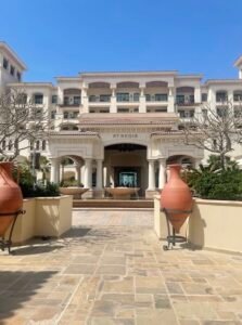 Front view of St. Regis Corniche Abu Dhabi top star Hotel