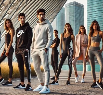 sportswear brands -Nike, Adidas, Lululemon, The Giving Movement, and Under Armour , sun & sand sports