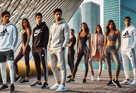sportswear brands -Nike, Adidas, Lululemon, The Giving Movement, and Under Armour , sun & sand sports