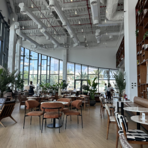 best restaurants Abu Dhabi - Joud Coffee Al Qana waterfront seating