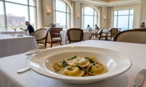 Authentic Italian handmade pasta at Talea restaurant in Abu Dhabi.