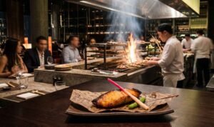 Japanese izakaya-style dining and robata grill at Zuma Abu Dhabi. Michelin Star Restaurants Abu Dhabi